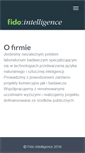 Mobile Screenshot of fidointelligence.pl
